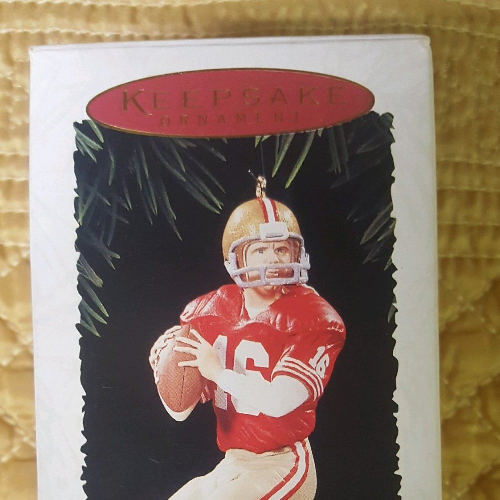 Joe Montana Football Lengend 1995 Hallmark Keepsake Ornament